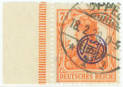 Oberschlesien 1920 C.I.H.S. overprint 7½ Pf orange Mi 5, cancelled ...