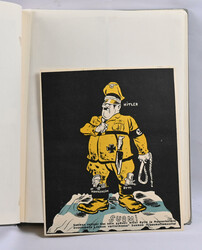 Small lot of Adolf Hitler material: (1) collectible card album ...