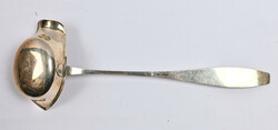 Silver ladle (813) with monogram, length ca. 31,5 cm