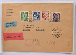 1937 Registered expres letter 16.IX.37 from Tallinn to Helsinki, ...