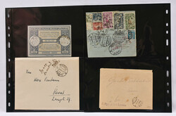 1919 - 1941 fascinating small lot of mainly postal items. Eight items ...