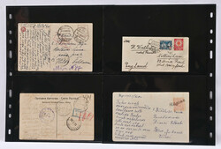1919 - 1941 fascinating small lot of mainly postal items. Eight items ...
