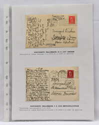 1936 - 1940 six postal items mounted on pages, all are single ...