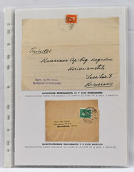 1936 - 1940 six postal items mounted on pages, all are single ...