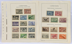 Hunting Permit Stamps, fine collection on pages, over 60 stamps. ...