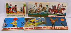 "Pekka Puupää" albums issues 14 (1956) - 24 (1966). Eight different ...