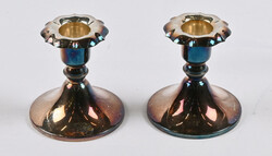 Candlesticks two pieces in silver (813), height ca. 8 cm