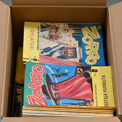 Zorro magazines (in Finnish), fine collection of 146 pieces from 1957 ...