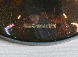 Candlesticks two pieces in silver (813), height ca. 8 cm