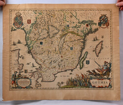 Gothia from ca. 1650, issued by Johan Blaeu. Size ca. 53 x 41 cm. ...