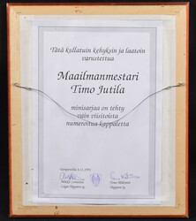 Timo Jutila photo with signature. Only 15 pcs do exist!