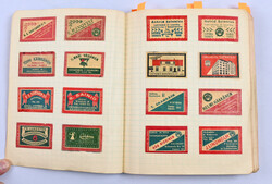 Old matchbox labels magnificent old collection made in 1960s in four ...