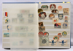 Envelope seals etc. labels fine selection in a stockbook, from old to ...