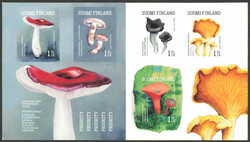 2016 Mushrooms IMPERFORATE booklet! Spectacular variety! (L. V122)