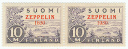 Zeppelin rare ERROR PRINT 1830 on a pair with normal Zeppelin, very ...