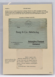 1939 crash mail. A letter from Vordingborg air crash in Denmark 14.8 ...