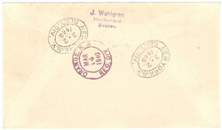 1940 Red Cross set 27.1.1940 to USA, arrival mark