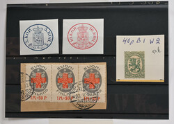 Small selection of stamps on two stockcards, eg. genuine Zeppelin and ...