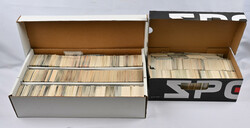 Large lot of ice-hockey cards in boxes. Ca. 15 000 cards, mainly from ...