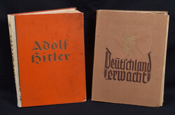 Adolf Hitler collectible pictures book with collectible cards, in ...