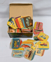 Paulig car themed collectible cards from coffee packages, ca. 200 ...