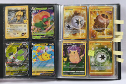 Pokemon, interesting selection of cards from various years in a small ...