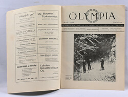 Olympia magazine issue 2 / 1939. Editor Akseli Kaskela. Includes, ...