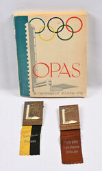 1952 Olympic official badges two different: Cycling and Press. Also a ...