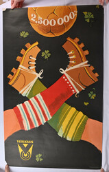 Vakioveikkaus (football pools), artist Erik Bruun, advertising poster ...