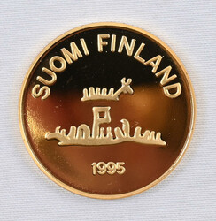 1995 2000 markka 50 years of peace, gold