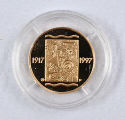 1997 1000 markka Finland 80 years, gold