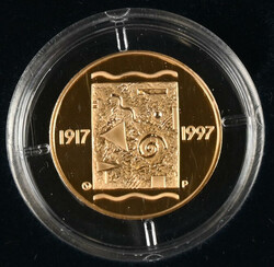 1997 1000 markka Finland 80 years, gold