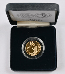 1997 1000 markka Finland 80 years, gold