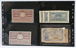 Selection of 27 pieces, eg. 1909 10 markka, 100 markka and 500 markka ...