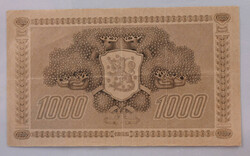 1922 1000 markka Litt. C Type III. Kl. 1