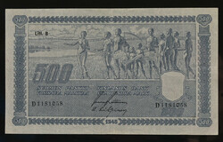 1945 500 markka Litt.B (kl. 1) and 1000 markka Litt.B (kl. 1)