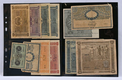 Small selection of banknotes, eg. 1945 1000 markka, 1955 1000 markka, ...