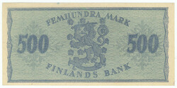 1955 500 markka serial number A0021636€ kl 0-