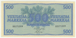 1956 500 markkaa, kl 01