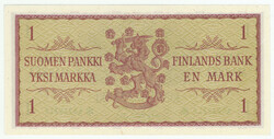 1963 1 markka serial number KO236216 *, kl 0