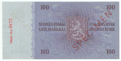 1963 100 markka Specimen banknote! Kl 1+