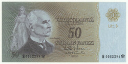 1963 50 markka Litt. B serial number B0082254* kl 0-