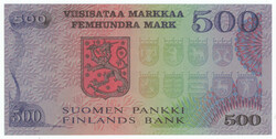 1975 500 markkaa, thin metallic thread, serial number A0004808* kl 0-