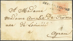 4745385: Frontière militaire grèves Autriche - Cancellations and seals