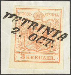 4745385: Frontière militaire grèves Autriche - Cancellations and seals