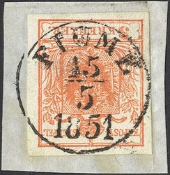 4745370: Austria Cancellations Croatia Slavonia - Cancellations and seals