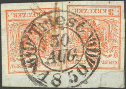 4745375: Austria Cancellations Austrian Littoral - Cancellations and seals
