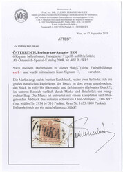 "TOKAY", seltener Ovalstempel zentr. klar und komplett auf Kab ...