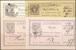 Telefonsprechkarten, 8 verschiedene gebrauchte Karten aus TK 1 bis TK ...