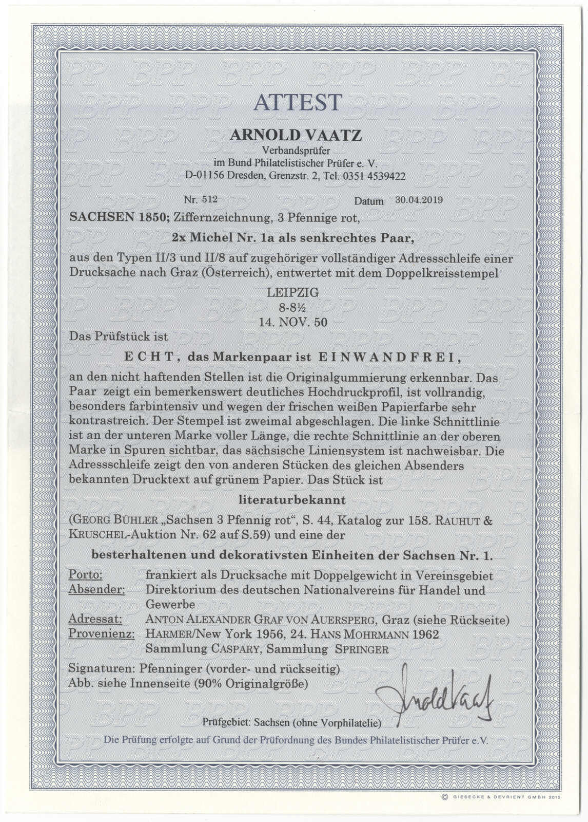 Image 2 for lot number 67 for 77th Deider Auction